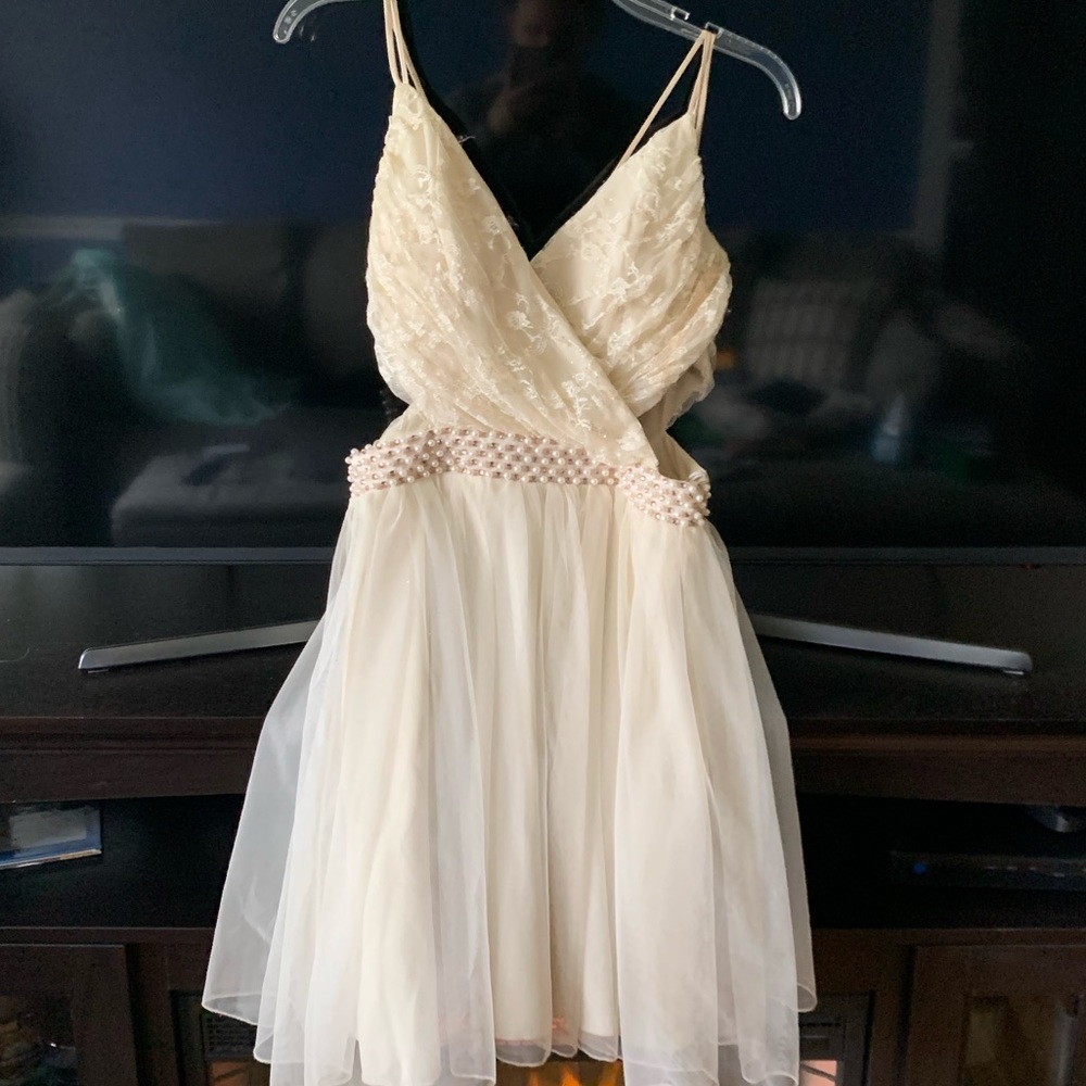 Homecoming Dress - Champaign Color